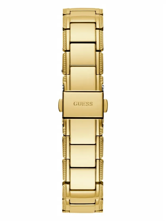 Watches GUESS Women GoldTone Floral CutThrough Analog Watch Gold Watches GUESS Women GoldTone Floral CutThrough Analog Watch Gold