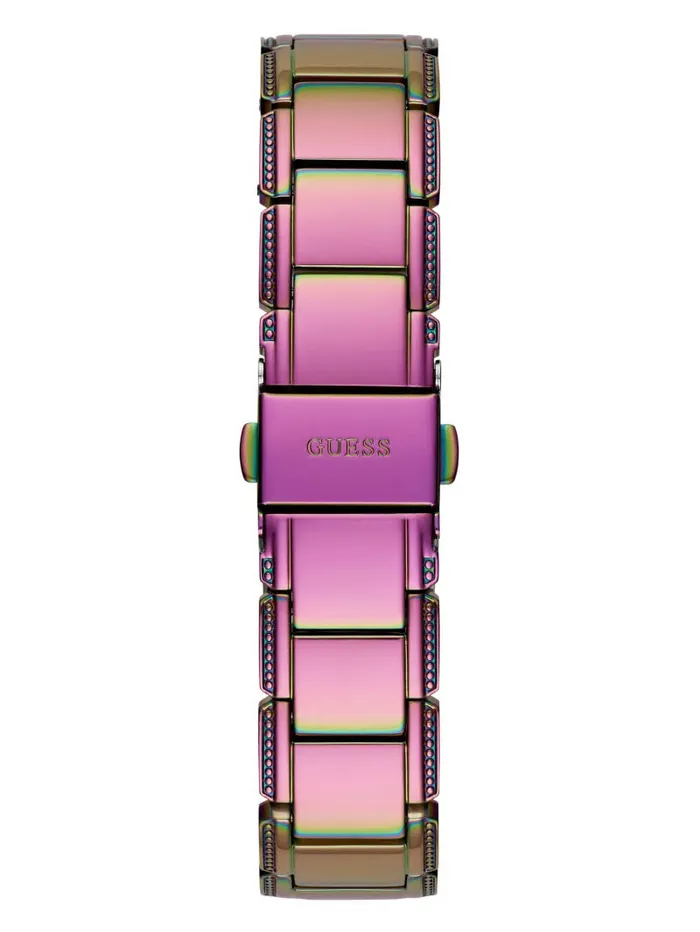 Watches GUESS Women Iridescent Floral CutThrough Analog Watch No Description Watches GUESS Women Iridescent Floral CutThrough Analog Watch No Description