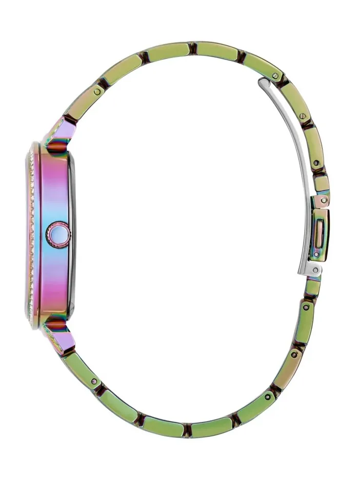 Watches GUESS Women Iridescent Floral CutThrough Analog Watch No Description Watches GUESS Women Iridescent Floral CutThrough Analog Watch No Description