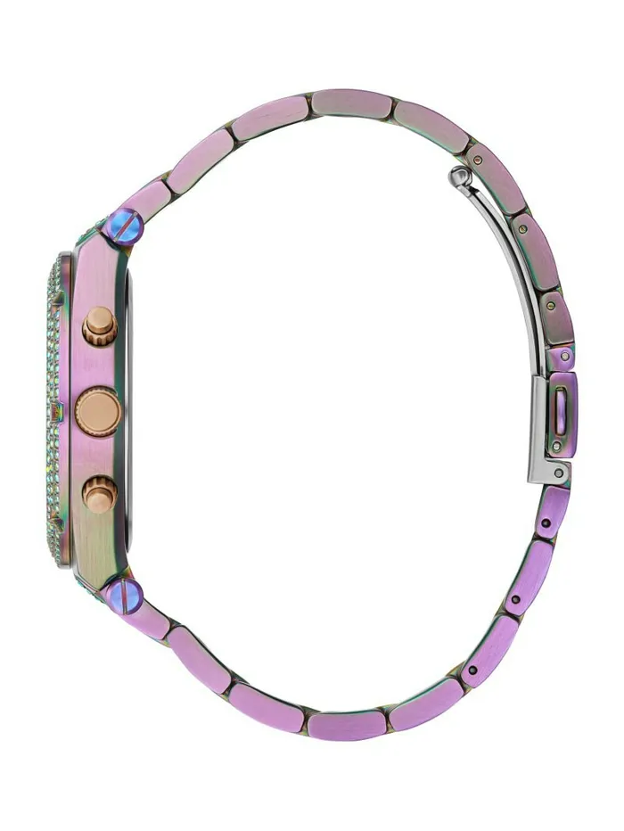 Watches Iridescent and Crystal Multifunction Watch Iridescent GUESS Women Watches Iridescent and Crystal Multifunction Watch Iridescent GUESS Women