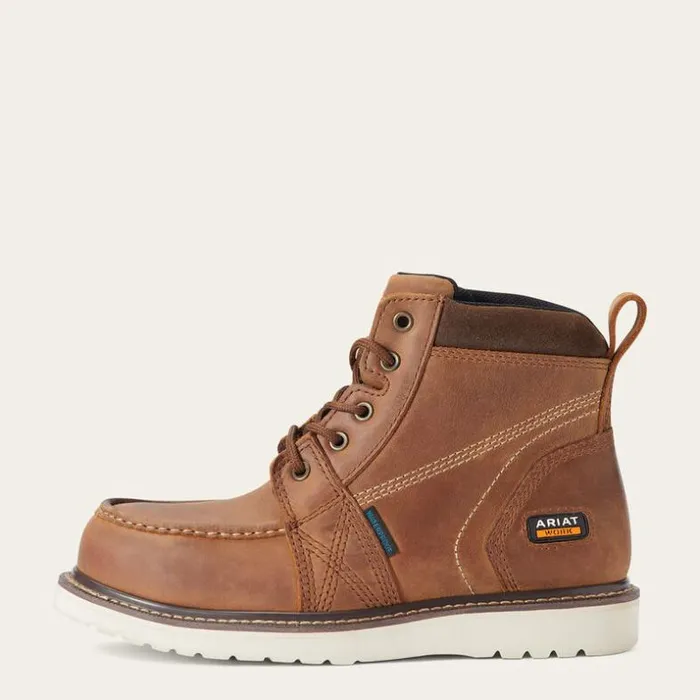Waterproof Boots Women Ariat Rebar Wedge Moc Toe Waterproof Composite Toe Work Boot Aged Honey Waterproof Boots Women Ariat Rebar Wedge Moc Toe Waterproof Composite Toe Work Boot Aged Honey
