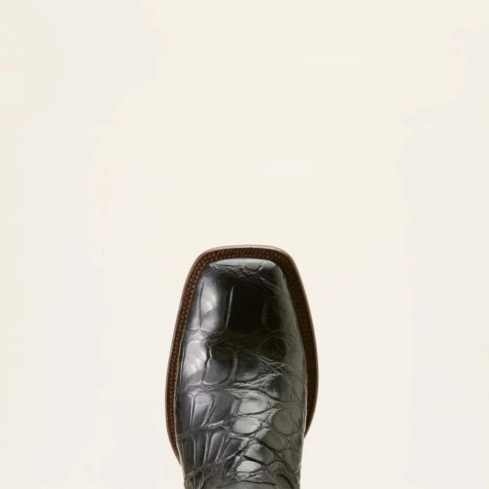 Western Boots Men Ariat Bench Made Bassett Western Boot Black American Alligator