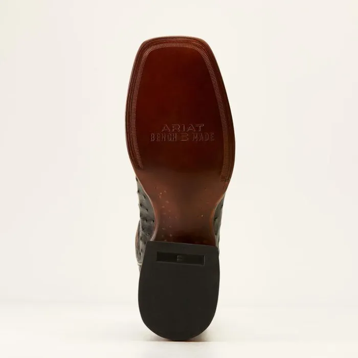 Western Boots Men Ariat Bench Made Bassett Western Boot Black Full Quill Ostrich Western Boots Men Ariat Bench Made Bassett Western Boot Black Full Quill Ostrich
