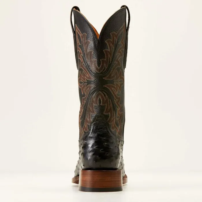 Western Boots Men Ariat Bench Made Bassett Western Boot Black Full Quill Ostrich Western Boots Men Ariat Bench Made Bassett Western Boot Black Full Quill Ostrich