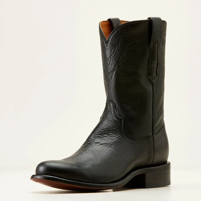 Western Boots Men Ariat Bench Made Clanton Western Boot Cool Black Bison