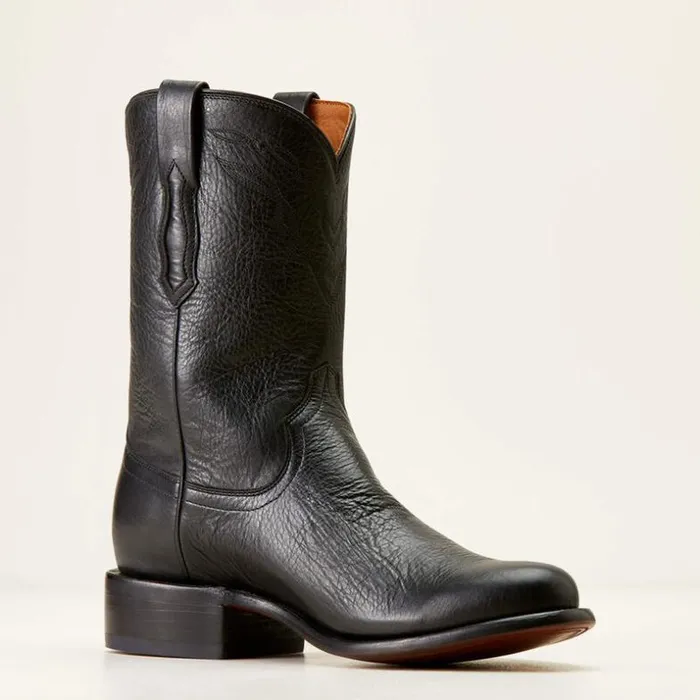 Western Boots Men Ariat Bench Made Clanton Western Boot Cool Black Bison