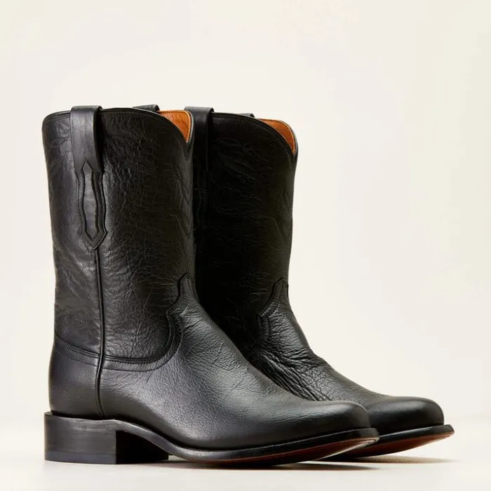 Western Boots Men Ariat Bench Made Clanton Western Boot Cool Black Bison