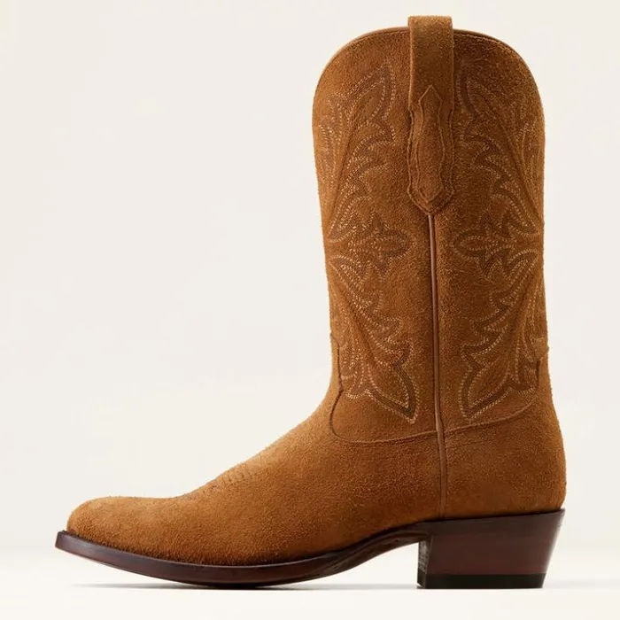 Western Boots Men Ariat Bench Made James Western Boot Oiled Tan Roughout Western Boots Men Ariat Bench Made James Western Boot Oiled Tan Roughout