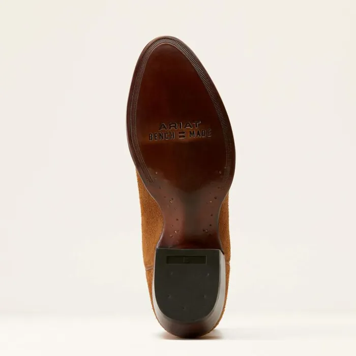 Western Boots Men Ariat Bench Made James Western Boot Oiled Tan Roughout Western Boots Men Ariat Bench Made James Western Boot Oiled Tan Roughout