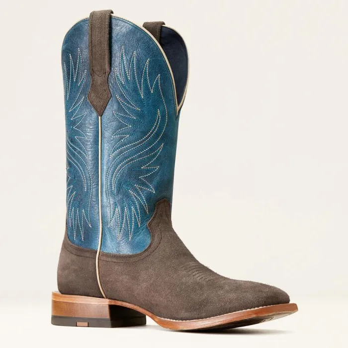 Western Boots Men Ariat Circuit Rockridge Western Boot Smokey Roughout