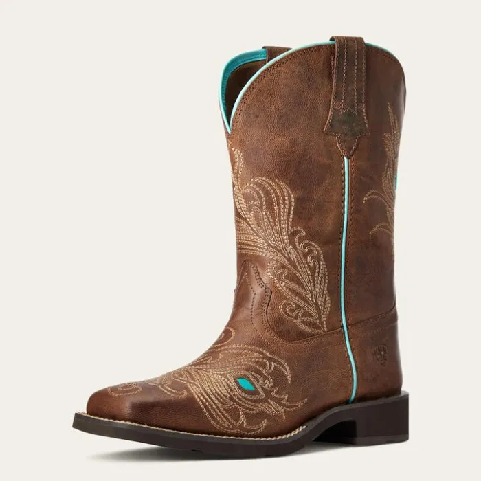 Western Boots Women Ariat Bright Eyes II Western Boot Weathered Brown