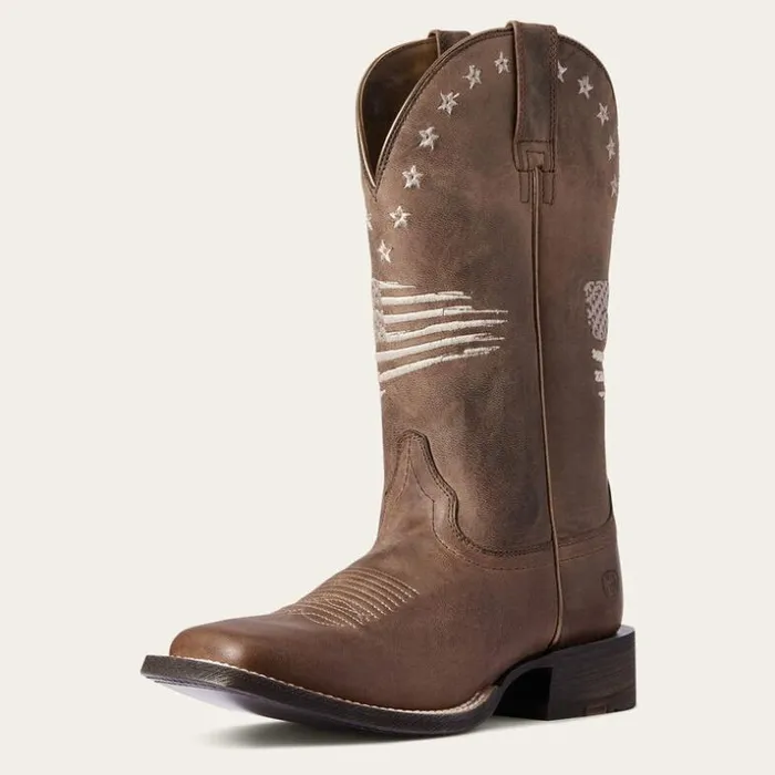Western Boots Women Ariat Circuit Patriot Western Boot Weathered Tan