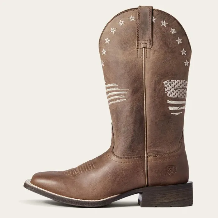Western Boots Women Ariat Circuit Patriot Western Boot Weathered Tan Western Boots Women Ariat Circuit Patriot Western Boot Weathered Tan