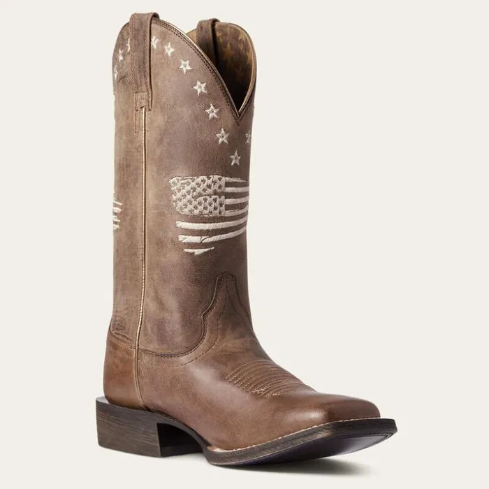 Western Boots Women Ariat Circuit Patriot Western Boot Weathered Tan Western Boots Women Ariat Circuit Patriot Western Boot Weathered Tan