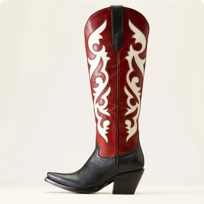 Western Boots Women Ariat Elvira StretchFit Western Boot Satin Black