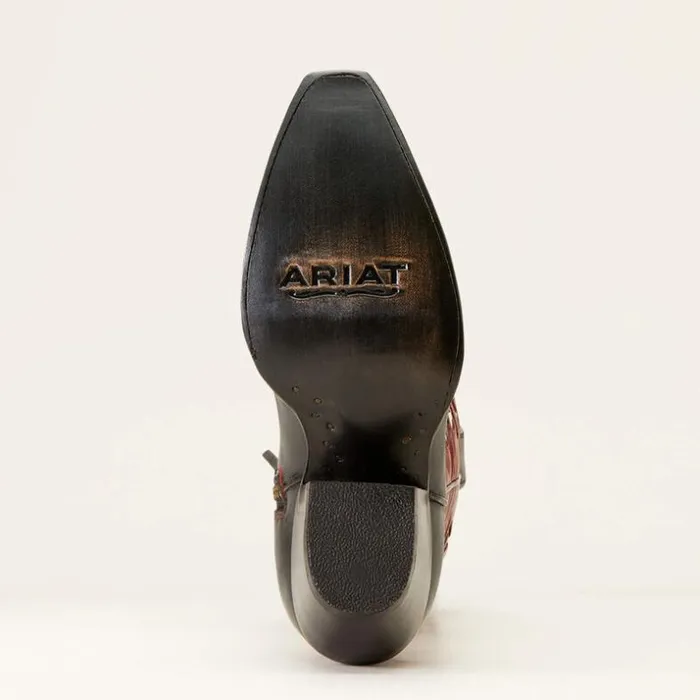 Western Boots Women Ariat Elvira StretchFit Western Boot Satin Black