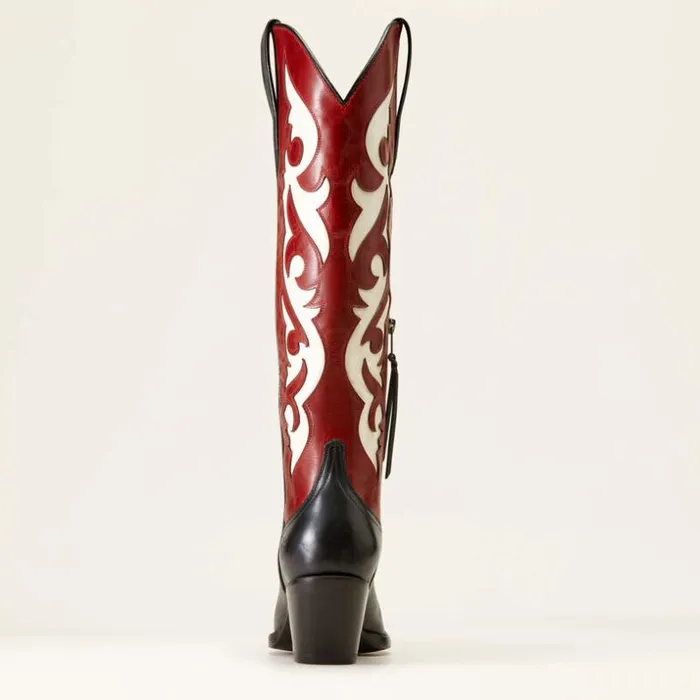 Western Boots Women Ariat Elvira StretchFit Western Boot Satin Black