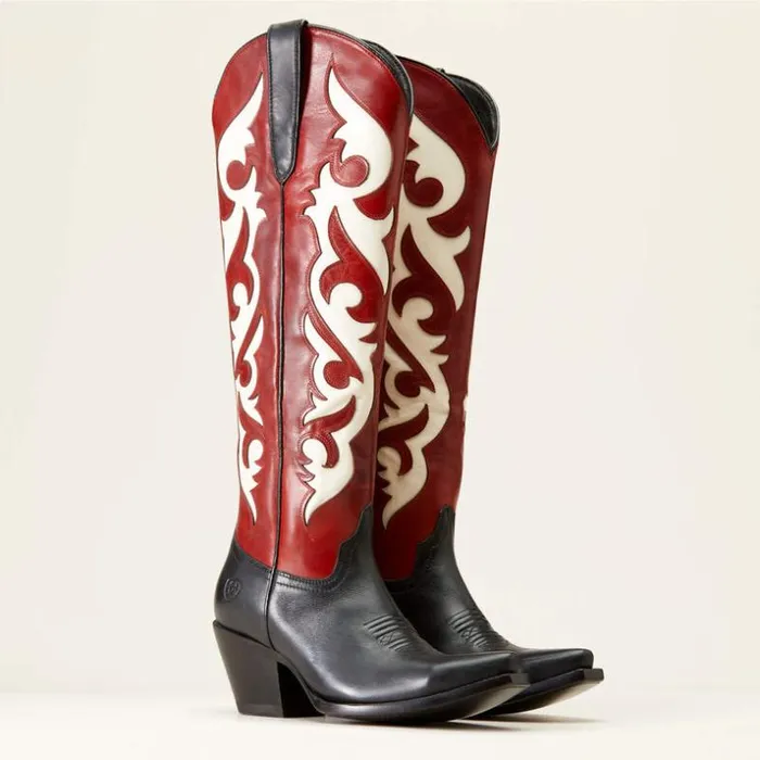 Western Boots Women Ariat Elvira StretchFit Western Boot Satin Black