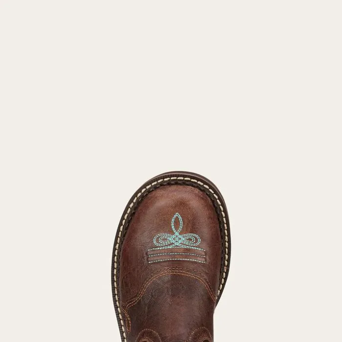 Western Boots Women Ariat Fatbaby Heritage Dapper Western Boot Royal Chocolate