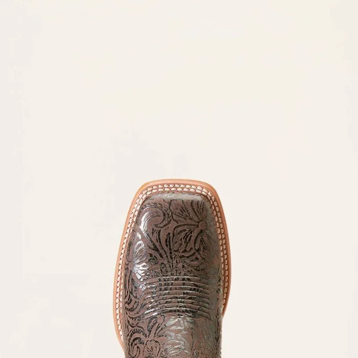 Western Boots Women Ariat Frontier Farrah Western Boot Chocolate Floral Emboss Western Boots Women Ariat Frontier Farrah Western Boot Chocolate Floral Emboss