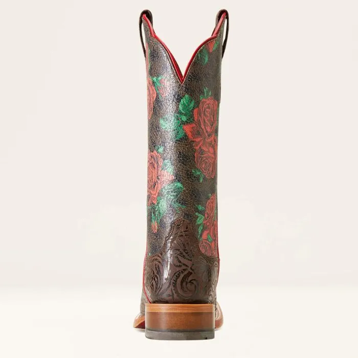 Western Boots Women Ariat Frontier Farrah Western Boot Chocolate Floral Emboss Western Boots Women Ariat Frontier Farrah Western Boot Chocolate Floral Emboss