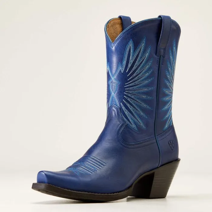 Western Boots Women Ariat Goldie Western Boot Bellbottom Blue