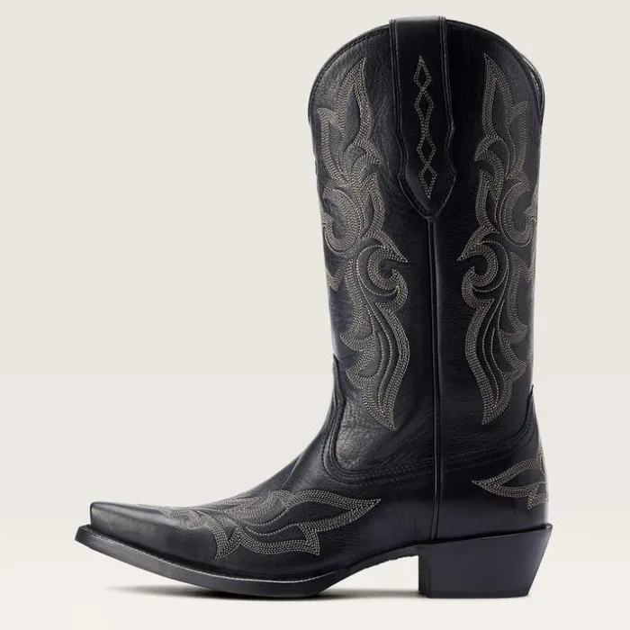 Western Boots Women Ariat Jennings StretchFit Western Boot Black Deertan