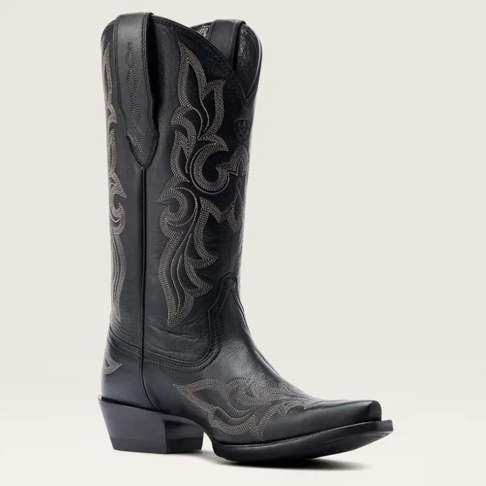 Western Boots Women Ariat Jennings StretchFit Western Boot Black Deertan