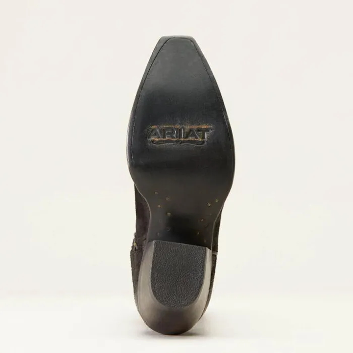 Western Boots Women Ariat Laramie StretchFit Western Boot Distressed Black Suede Western Boots Women Ariat Laramie StretchFit Western Boot Distressed Black Suede