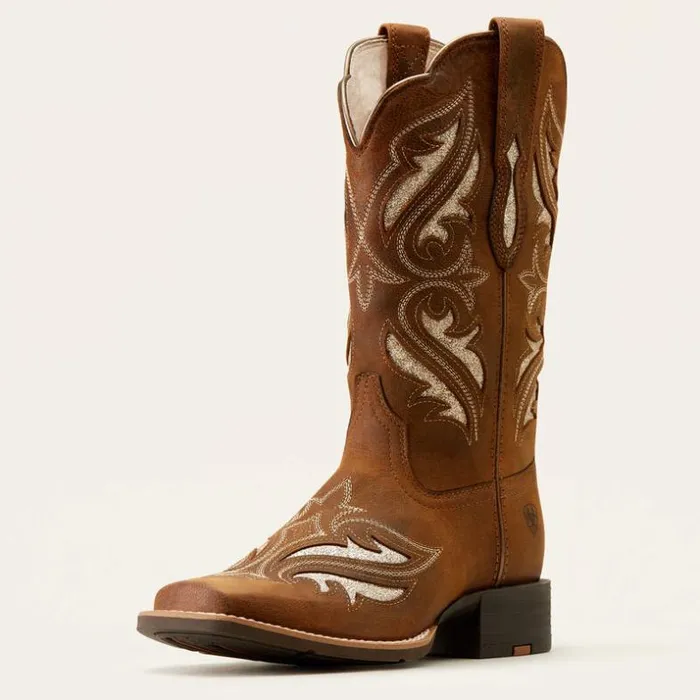 Western Boots Women Ariat Round Up Bliss Western Boot Sassy Brown