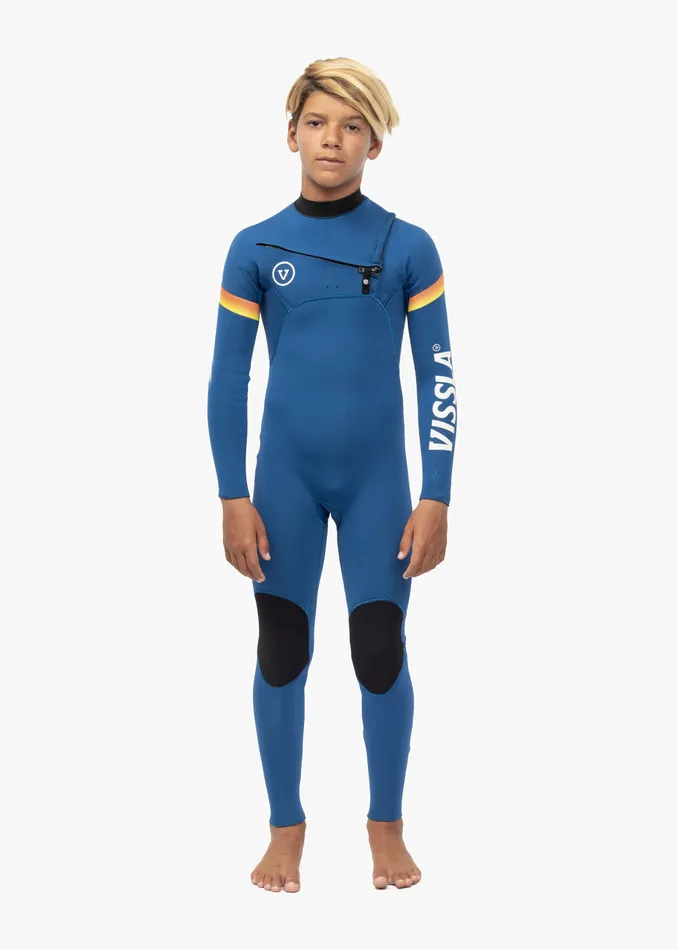 Wetsuits Vissla Youth 7 Seas Boys Raditude 32 Full Chest Zip Wetsuit Harbor Blue Wetsuits Vissla Youth 7 Seas Boys Raditude 32 Full Chest Zip Wetsuit Harbor Blue