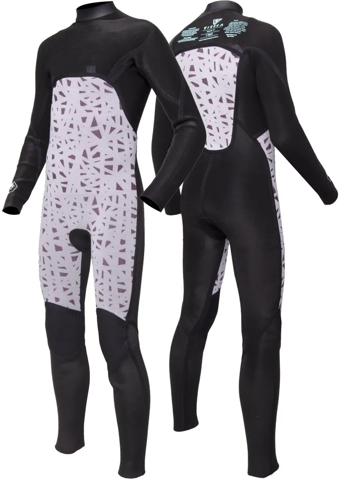 Wetsuits Youth 7 Seas Boys 32 Bolt Full Chest Zip Wetsuit Wine Vissla