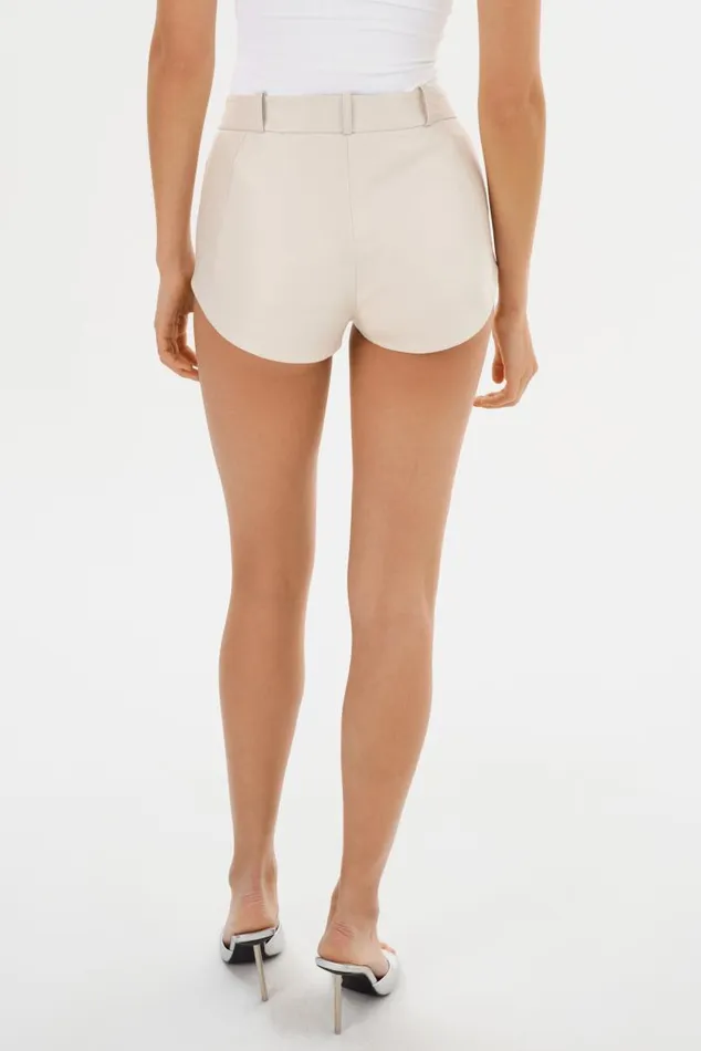 Women ANNAISE Leather Hot Shorts Winter White LAMARQUE Pants and Shorts Women ANNAISE Leather Hot Shorts Winter White LAMARQUE Pants and Shorts