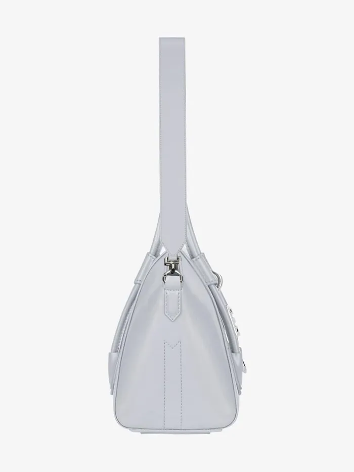 Women Antigona Givenchy Small Antigona Lock Bag In Box Leather Light Grey Women Antigona Givenchy Small Antigona Lock Bag In Box Leather Light Grey