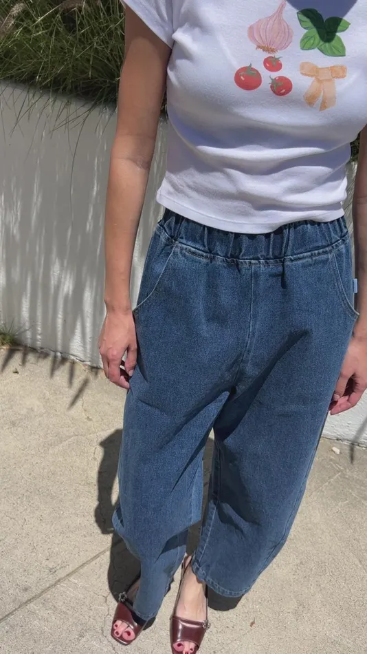 Women Arc Pants Blue Denim Lisa Says Gah Pants