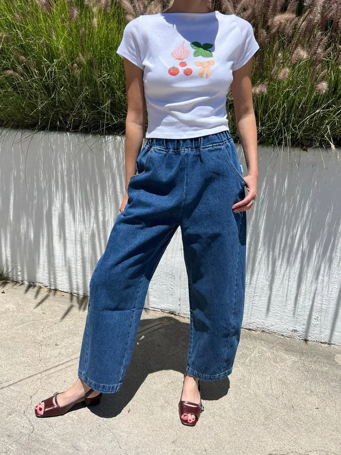 Women Arc Pants Blue Denim Lisa Says Gah Pants