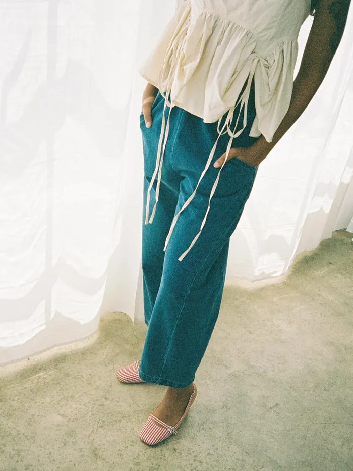 Women Arc Pants Blue Denim Lisa Says Gah Pants