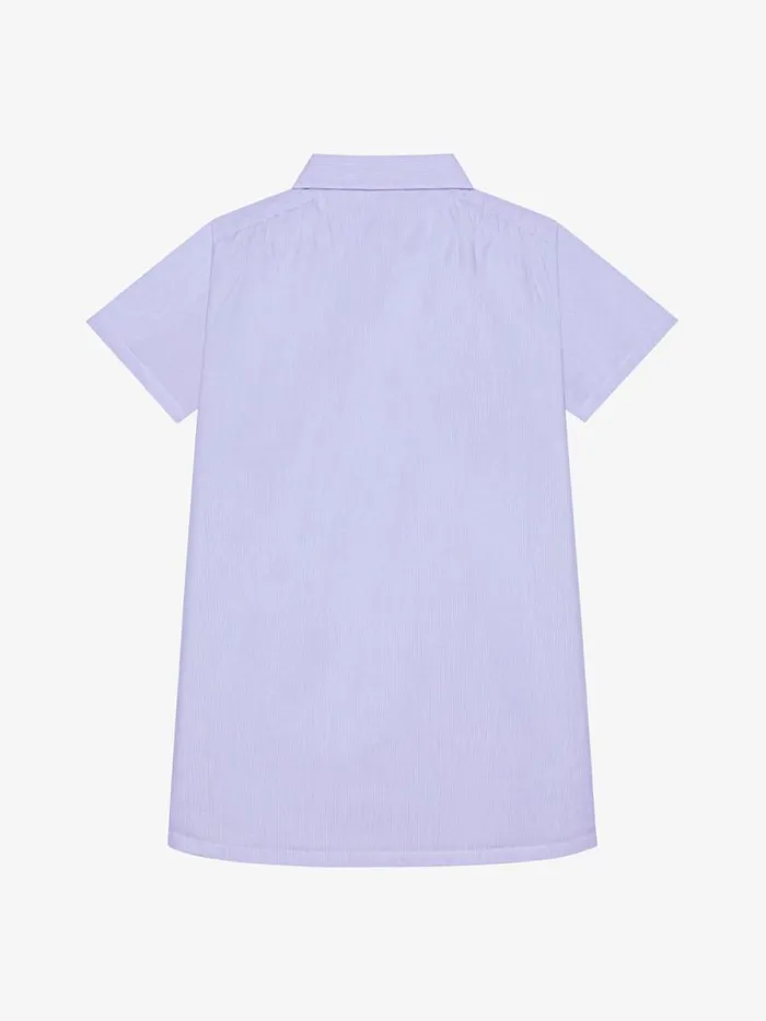 Women Baby 1 Month To 3 Years Givenchy GIVENCHY College Shirt Dress In Cotton With Stripes Whiteblue