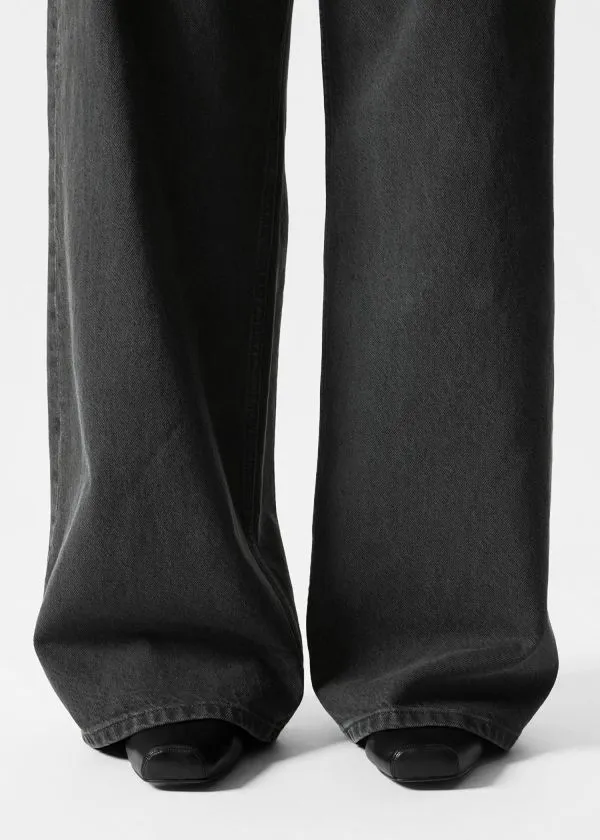 Women Ballerinas and Other Stories SquareToe Ballet Flats Black