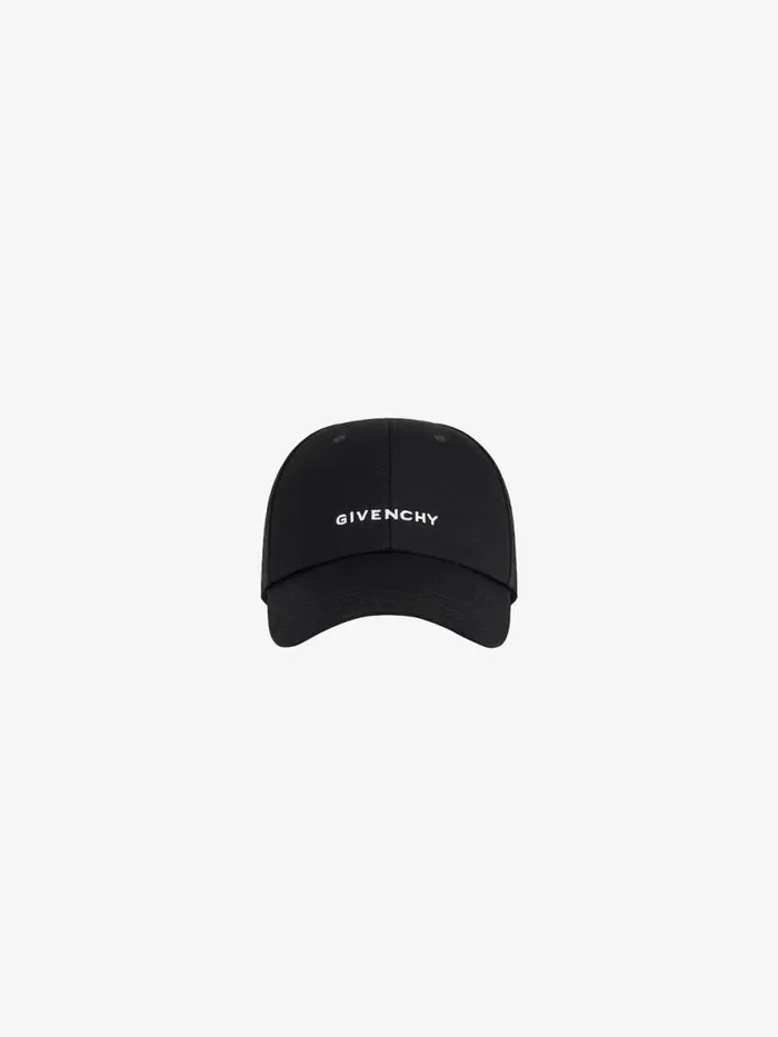 Women Beanies and Caps Givenchy GIVENCHY Embroidered Cap In Twill Black