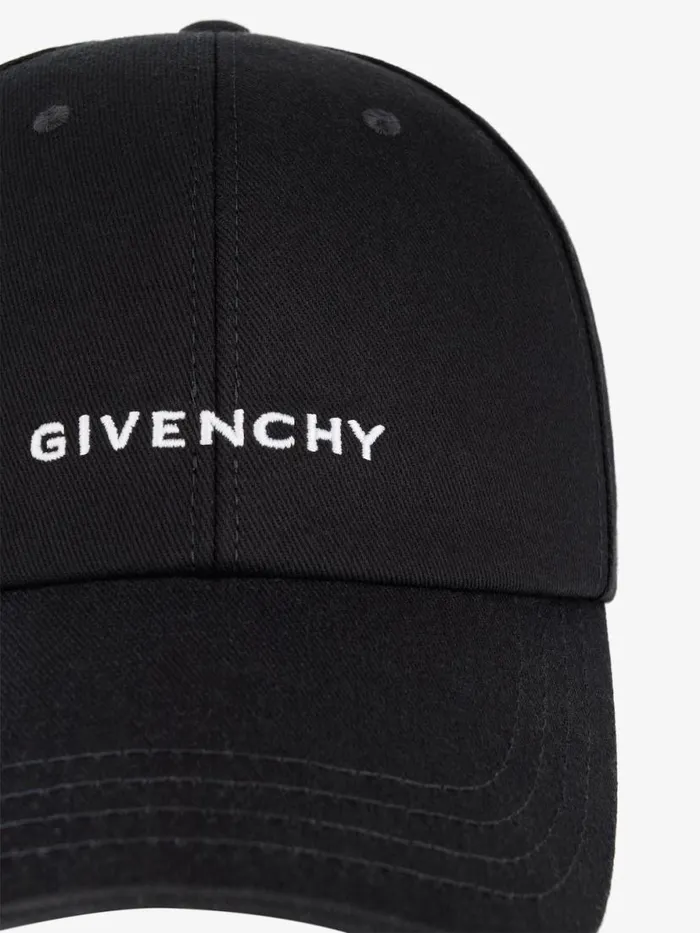 Women Beanies and Caps Givenchy GIVENCHY Embroidered Cap In Twill Black Women Beanies and Caps Givenchy GIVENCHY Embroidered Cap In Twill Black