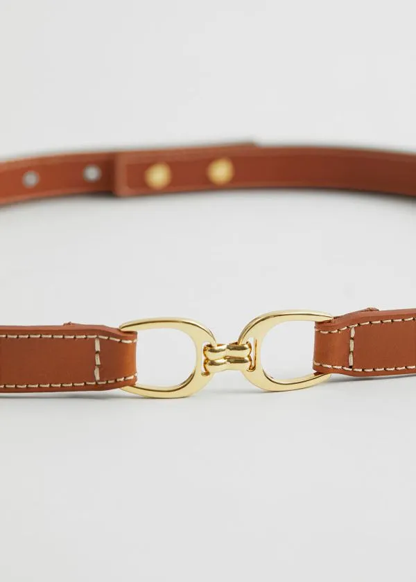 Women Belts and Other Stories MidWaist Leather Belt Cognac Women Belts and Other Stories MidWaist Leather Belt Cognac