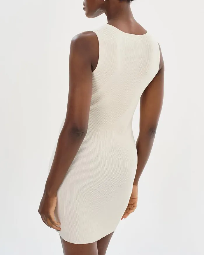 Women BENDITA Knit Dress Off White LAMARQUE Dresses
