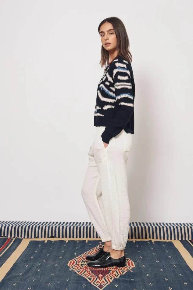 Women Black Chalk Zuri Pullover Raquel Allegra Sweaters and Knits
