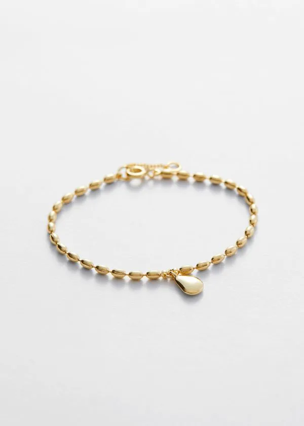 Women Bracelets and Other Stories Pebble Link Bracelet Gold