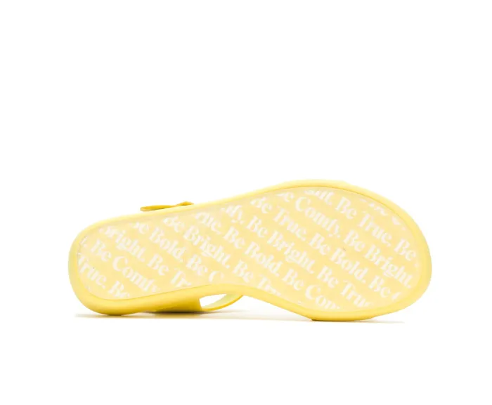 Women Brite Jells Quarter Strap Sandal Sun Yellow Sandals Hush Puppies