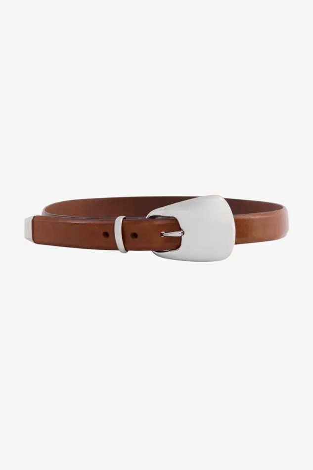 Women CAIRO Leather Belt Tansilver LAMARQUE Belts