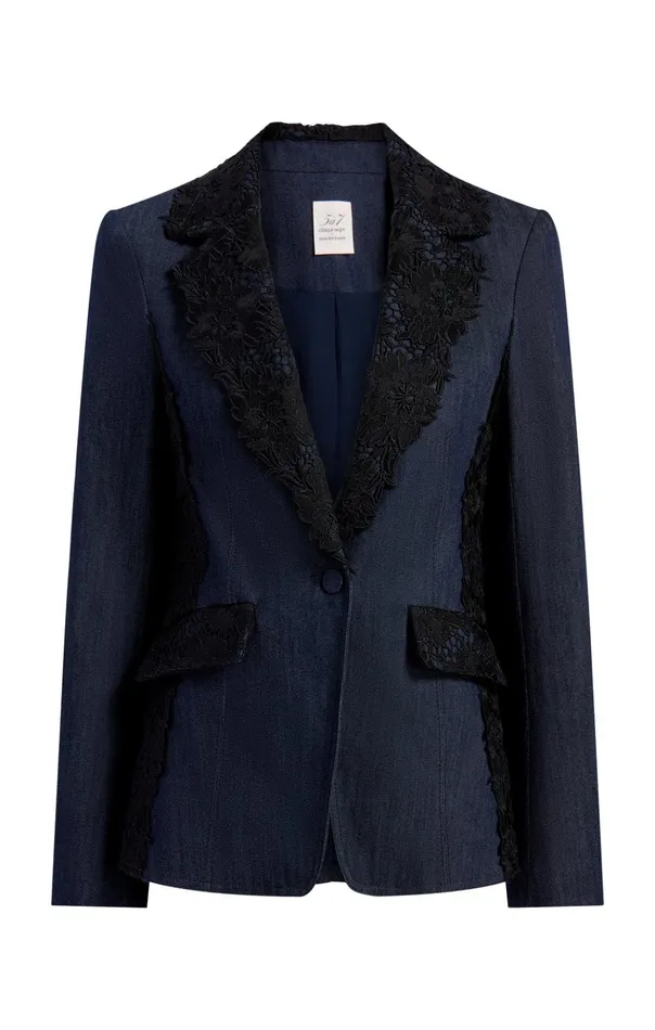Women Cinq Sept Denim Laney Jacket Indigo
