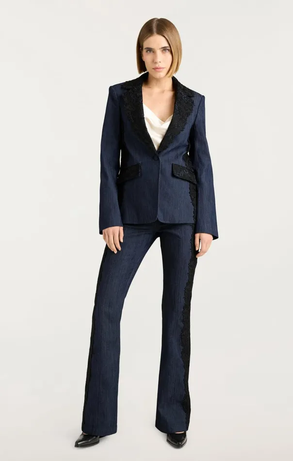 Women Cinq Sept Denim Laney Jacket Indigo