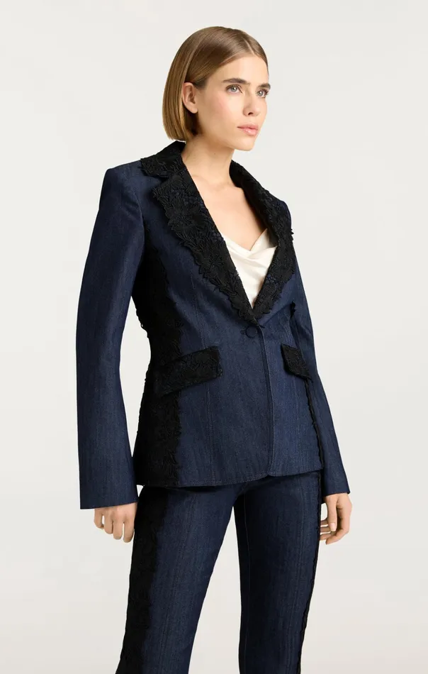 Women Cinq Sept Denim Laney Jacket Indigo